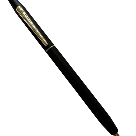 Cross ball point pen - black matte with gold trim / BLACK INK - Picture 7 of 13